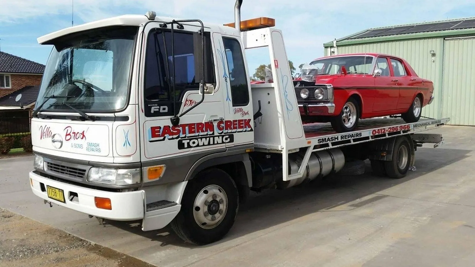 Eastern Creek Towing hero image